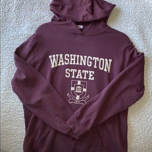 Oversized garage Washington state varsity hoodie